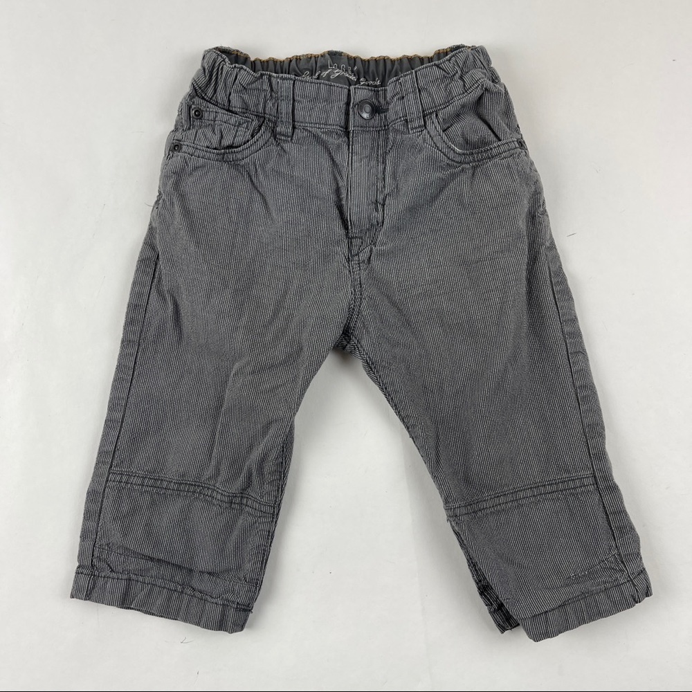 LOGG Pants Boys 6/7 Gray Pinstripe